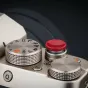 JJC SRB-NSCDR Minkštas išleidimo mygtukas Fujifilm, Sony, Panasonic, Leica ir Canon kameroms - aukštos kokybės žalvarinis užrakto mygtukas su 3M saviklijavimo lipduku