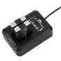 JJC DCH‑NB13L USB dvigubas baterijų kroviklis Canon NB‑13L su dviem akumuliatoriais, USB maitinimo įvestimi, indikatorių LED ir kompaktišku ABS korpusu