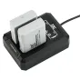 JJC DCH-ENEL14A USB dvigubas baterijų įkroviklis Nikon EN-EL14/EN-EL14A su dviguba įkrovimo galimybe ir skaitmeniniu ekranu