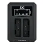 JJC DCH-NP95 USB Dual Battery Charger - kompakti įkroviklis su išmaniaisiais indikatoriais ir dviem baterijų lizdais, skirtas Fujifilm NP-95 ir Ricoh DB-90