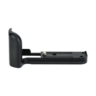 JJC HG-XT30 Metalinis rankinis guminis laikiklis Fujifilm X-T30, X-T20 ir X-T10 kameroms - tvirtas aliuminio rankenos su trikojų tvirtinimu ir lengvu prieiga prie baterijos ir atminties kortelės