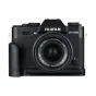 Fujifilm X-T30 su Fujinon Aspherical objektyvu ir JJC HG-XT30 metaliniu rankenėle, priekinis vaizdas