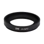 JJC EW-52 Canon objektyvo gaubtas Canon RF 35mm F/1.8 Macro STM objektyvams - juoda apvali gaubtas su antirefleksinėmis funkcijomis ir briaunotu kraštu