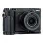 Panasonic Lumix GX9 Metal Hand Grip - Ergonomiškas metalinis kameros rankena su neslystančia mikropluošto oda Panasonic sistemų kameroms