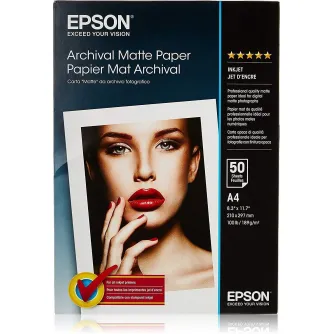 Photo paper for printing - Epson Archival Matte Paper A4 (210 x 297 mm) 189 g/m 50 sheet(s) - quick order from manufacturer