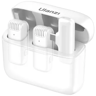 Wireless Lavalier Microphones - Ulanzi J12 wireless audio kit - USB-C - white - buy today in store and with delivery