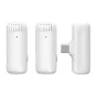 Wireless Lavalier Microphones - Ulanzi J12 wireless audio kit - USB-C - white - buy today in store and with delivery