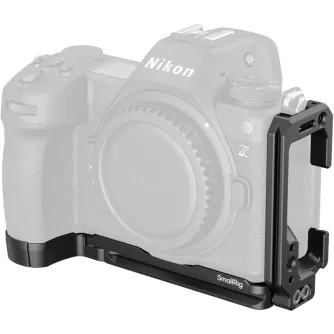 SmallRig L-formos montavimo plokštė Nikon Z 6III su trijų taškų užrakinimo sistema ir šaltu batų tvirtinimu
