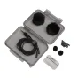 Deity Dual-Head W.Lav Pro stereomikrofonas su putų vėjo apsaugomis, Y-split kabeliu ir blokuojančiu 3.5 mm jungtimi apsauginėje dėžutėje
