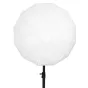 NANLITE Lantern Softbox LT-65 baltasis oktagoninis difuzorius ant juodo stovo, priekinis vaizdas, Bowens montavimo suderinamumas