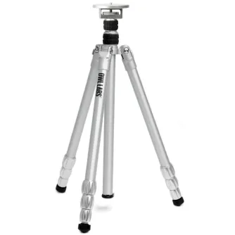 Owl Labs Meeting Owl Tripod Meeting Owl 3 ir 4+ - Sidabrinis aliuminio tripodas su reguliuojamomis kojomis ir montavimo plokšte lanksčiam kameros pozicionavimui.