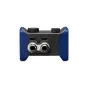 Zoom AMS-22 Audio Interface su XLR/TRS kombinacijos įėjimais ir išėjimais, USB prievadais ir valdymo mygtukais mobiliam įrašymui ir transliacijai