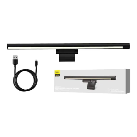 Baseus i-wok Pro series USB stepless dimming screen hanging light (fighting) Black DGIWK-P01