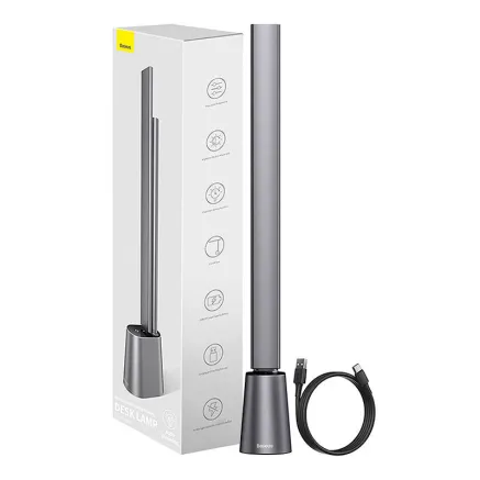Baseus Smart Eye folding desk lamp rechargeable (grey) DGZG-0G