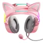 Discontinued - Gaming headphones ONIKUMA X15Pro Pink Cats Ears X15PROP with cat ear