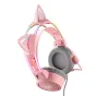 Discontinued - Gaming headphones ONIKUMA X15Pro Pink Cats Ears X15PROP with cat ear