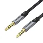 Cable Audio TRRS 3.5mm mini jakc Vention BAQHF 1m Gray BAQHF