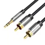 Audio cables, adapters - Cable Audio 3.5mm to 2x RCA Vention BCFBI 3m Black BCFBI - quick order from manufacturer