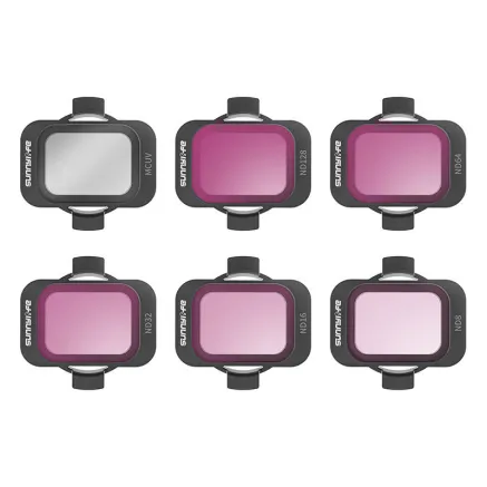 Set of 6 filters Sunnylife MCUV, ND8/16/34/64/128 for DJI Avata 2 AT2-FI796
