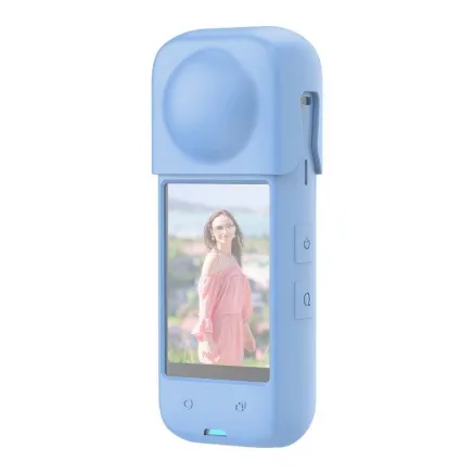 Silicone protective case PULUZ for Insta360 X4 (blue) PU985L
