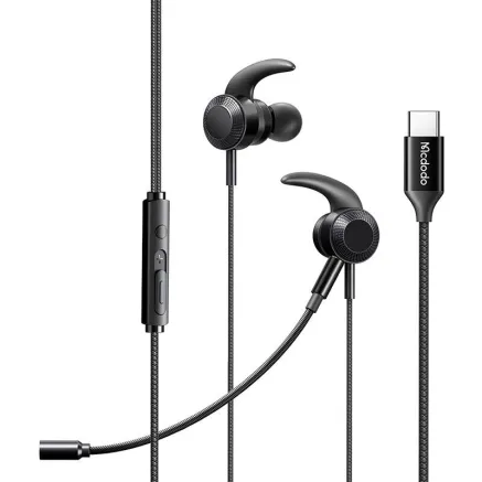Mcdodo HP-1340 gaming headphones with microphone, USB-C (black) HP-1340