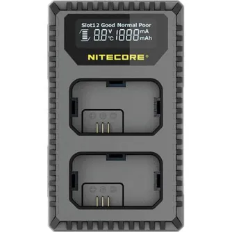 Chargers for Camera Batteries - Nitecore USN1 Compacte Dubbel Lader voor Sony NP-FW50 met indicator + USB - quick order from manufacturer