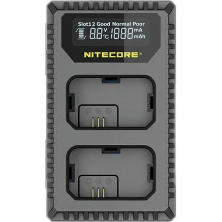 Nitecore USN1 Compacte Dubbel Lader voor Sony NP-FW50 met indicator + USB 