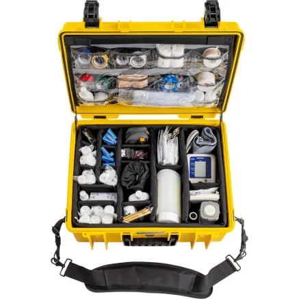 BW OUTDOOR CASES TYPE 6000 WITH MEDICAL EMERGENCY KIT, YELLOW