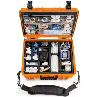 Hard Cases - BW OUTDOOR CASES TYPE 6000 WITH MEDICAL EMERGENCY KIT, ORANGE 6000/O/MED - quick order from manufacturer