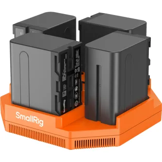 Camera Batteries - SMALLRIG 4834 NP-F970 4-CHANNEL CAMERA BATTERY CHARGER & 4-BATTERY KIT 4834 - quick order from manufacturer