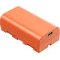 SMALLRIG 4971 NP-F550 USB-C RECHARGEABLE CAMERA BATTERY ORANGE 4971