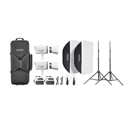Godox Litemons LA300Bi Bi color LED Video Light 2 light kit LA300BI K2