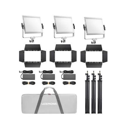Godox Litemons LP1200R RGB LED Light Panel 3 light kit LP1200R K3