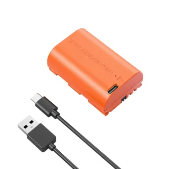 Camera Batteries - SmallRig 4968 LP-E6NH USB-C Rechargeable Camera Battery (Orange) - quick order from manufacturer Best choise selected by experts