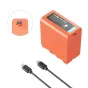 SmallRig 4972 NP F970 USB C Rechargeable Camera Battery (Orange)