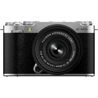 Mirrorless Cameras - Digital Camera Fujifilm X-M5 + XC15-45 Kit Silver - quick order from manufacturer Best choise selected by experts