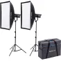 NANLITE FS-300B BI-COLOUR 2 LIGHT KIT WITH STAND FS-300B 2KIT-S-LS-1