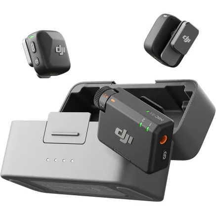 DJI MIC MINI 2TX + 1RX Ultralight, Noise Cancelling, Wireless Microphone for