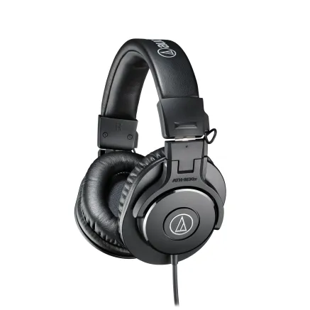 AUDIO-TECHNICA Professional Monitor Headphones ATH-M30X, BLACK
