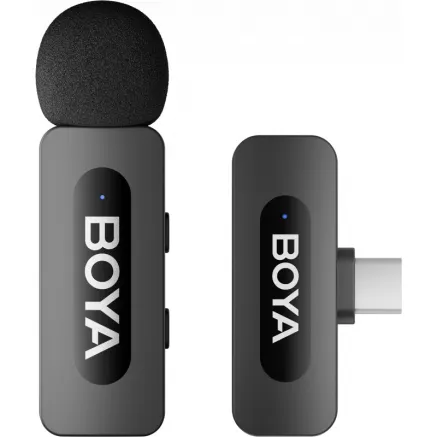 Boya Ultra Compact Wireless Microphone USB Type-C BY-V10 V2 for Android & iPhone 15 & iPhone 16