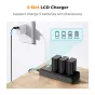 Chargers for Camera Batteries - K&F Concept K&F LP-E6NH Camera Battery 2250mAh, 3-pack + Charger LCD display - quick order from manufacturer Best choise selected by experts