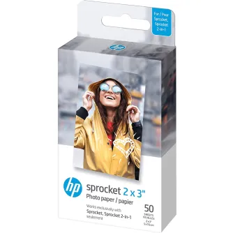 Photo paper - HP photo paper Sprocket Zink 5x7.6cm 50 sheets HPIZ2X350 - quick order from manufacturer