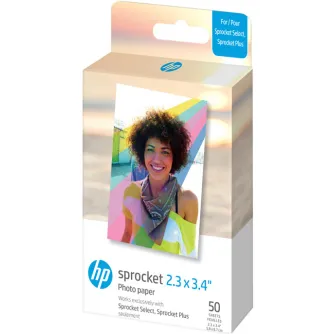 New products - HP photo paper Sprocket Select Zink 5.8x8.6cm 50 sheets HPIZL2X350 - quick order from manufacturer