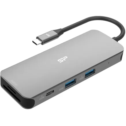 Silicon Power dock SR30 8in1, grey SPU3C08DOCSR300G