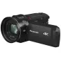 Panasonic HC-VX3 4K vaizdo kamera su 25 mm f/1.8 objektyvu, 32x optiniu priartinimu ir ištiestu objektyvo gaubtu