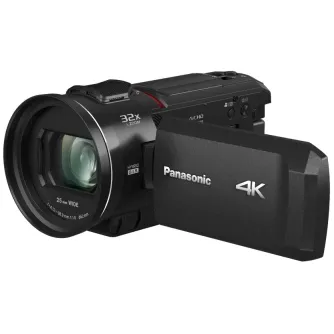 Panasonic HC-VX3 4K vaizdo kamera su 25 mm f/1.8 objektyvu, 32x optiniu priartinimu ir ištiestu objektyvo gaubtu Panasonic HC-VX3 4K vaizdo kamera su 25 mm f/1.8 objektyvu, 32x optiniu priartinimu ir ištiestu objektyvo gaubtu