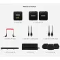 Rode Wireless GO III bevielių mikrofonų rinkinys su dviem siųstuvais, imtuvu, kabeliais, įkrovimo centru, maišeliu ir vėjo apsaugomis profesionaliam garso įrašymui