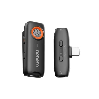 Hohem MIC-01 Wireless Lavalier Microphone, TYPE C (2TX+1RX+Charging Case) Black MIC 01 TYPE C (2TX+1RX)