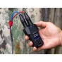 Zoom H1 XLR nešiojamas garso įrašymo įrenginys su XLR/TRS įėjimais ir prijungtais kabeliais