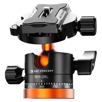 Tripod K&F Concept K255A4 175cm foldable w. BH-28L ball head KF09.083V2 KF09.083V2